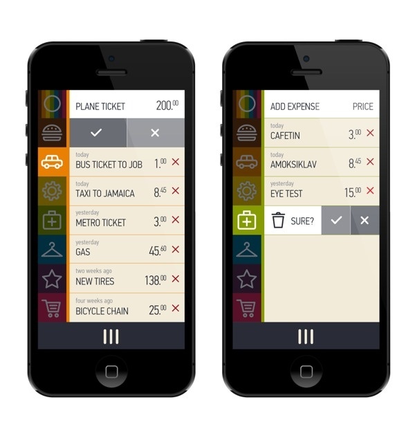Xpensy #flat #sharp #stylish #funky #ux #application #ui #clean #app #mobile #minimal #intuitive #colorful