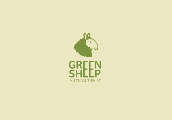 Green sheep #mark #logotype #branding #symbol #logo #sheep #typography