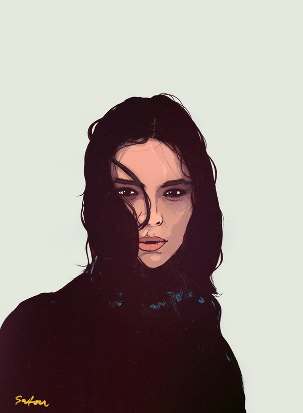 Illustration of a girl #girl #illustration #portrait
