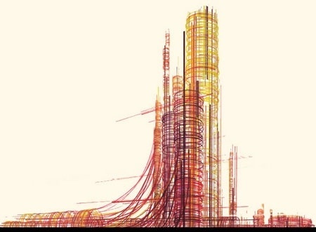 The sun as the expression of old world energy is torn down from the... - but does it float #geometry #architecture