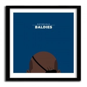 Notorious Baldie NICK FURY by Mr Peruca #print