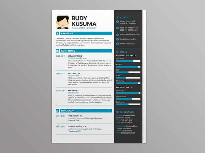 Brand ID Resume - Free Resume Template for Best Impression
