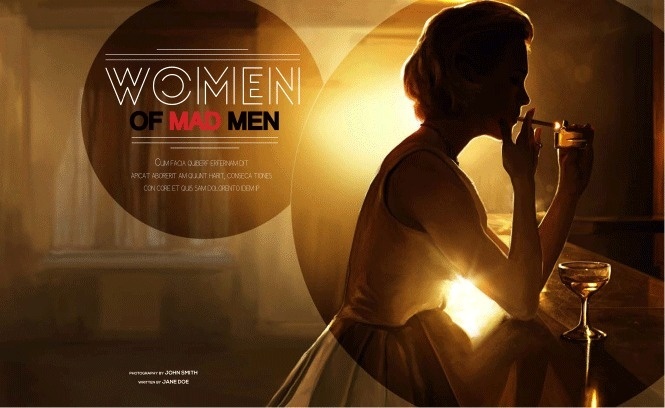 Portfolio / Print / Mad Men Opener #layout #design #magazine #typography