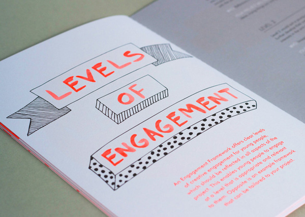 Description #lettering #design #orange #graphic #booklet