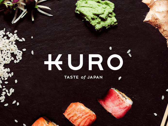 KURO Japanese Restaurant Wordmark #wordmark #restaurant #japan