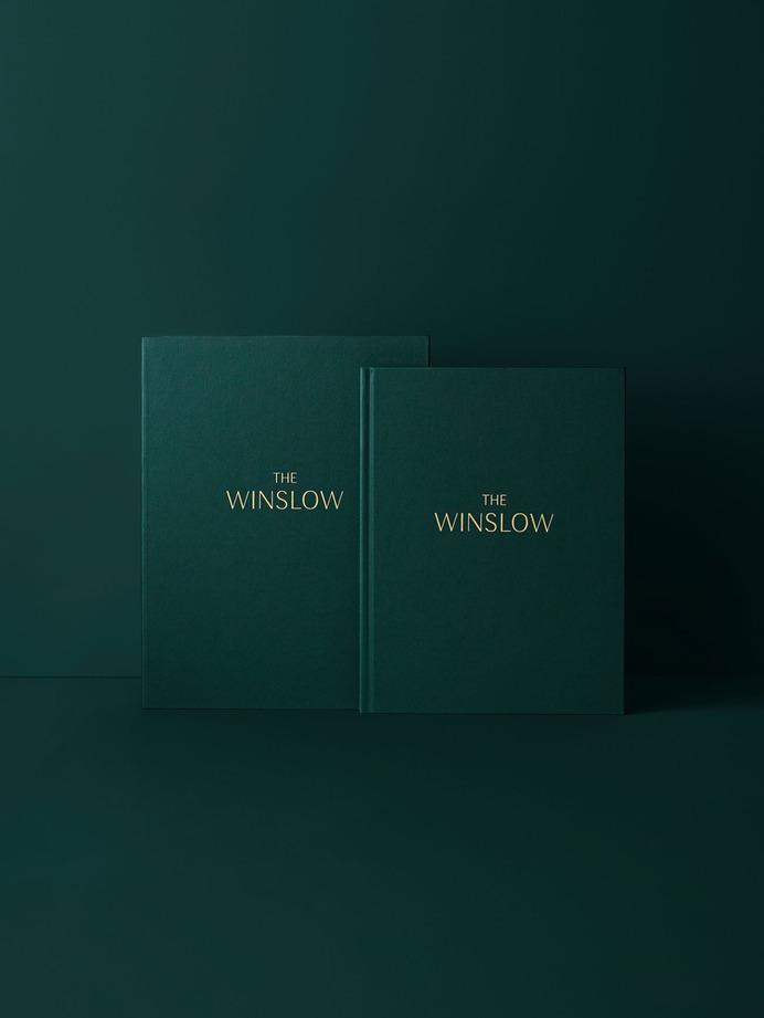 The Winslow branding - Mindsparkle Mag The Winslow designed by Vanderbrand is a premium, boutique residential project by Devron Developments. #logo #packaging #identity #branding #design #color #photography #graphic #design #gallery #blog #project #mindsparkle #mag #beautiful #portfolio #designer