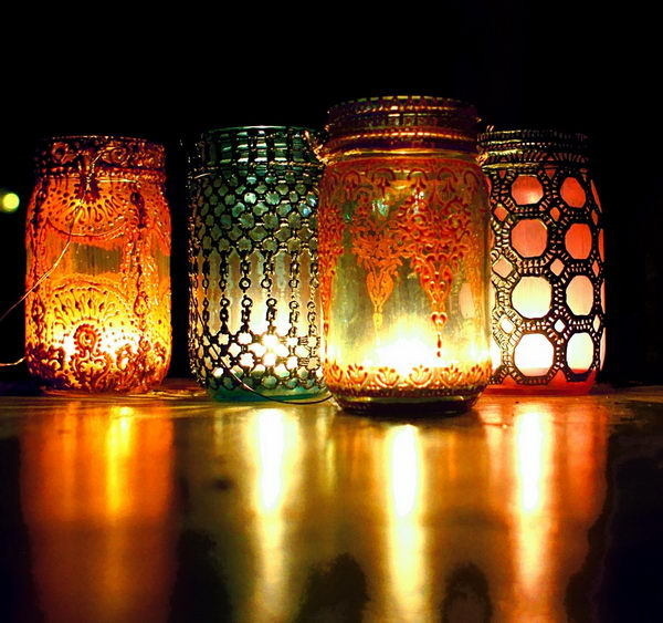 50+ Cute Mason Jar Craft Ideas #mason #bottle #jar #craft #homemade #diy