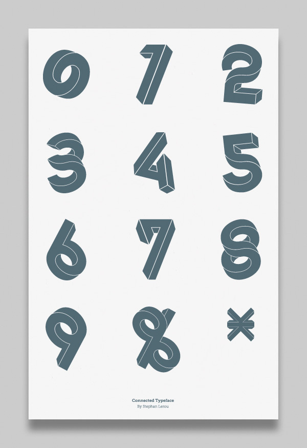 Connected Typeface on Typography #type
