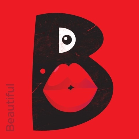 FFFFOUND! #valentines #white #red #black #illustration #type #fun #love #typography