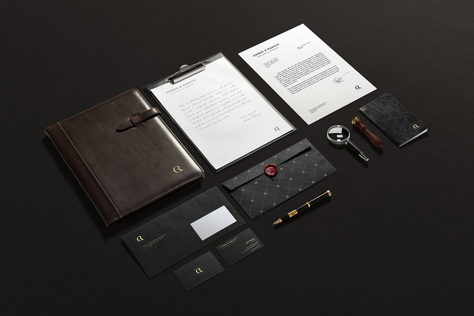 Odden & Radich branding #visual #identity #branding #stationery
