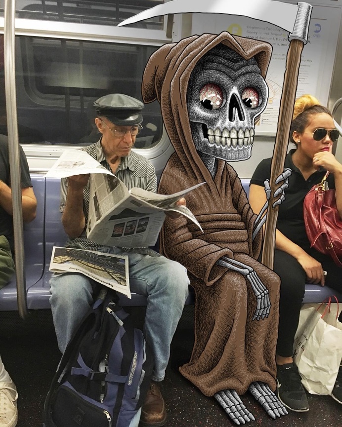 NYC Subway Doodles by Ben Rubin