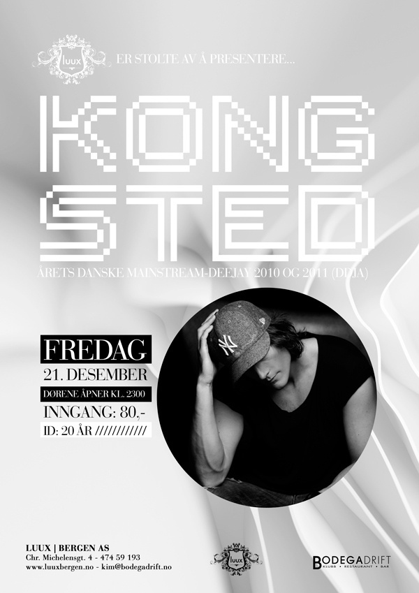 Dj Kongsted #event #flyer #design #dj #minimal #poster #music