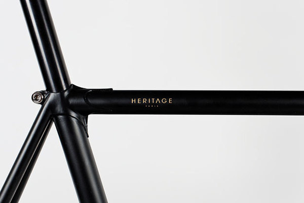 Heritage Paris 007 #frame #bicycle #fixed #bond #black #gear #class #bike #gold