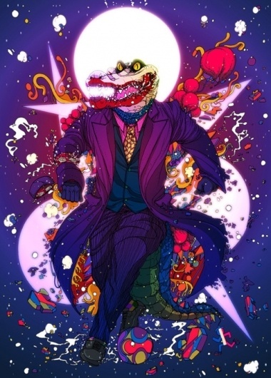http://thecoolsumist.tumblr.com/tagged/illustration/page/3 #illustration #superheroes #animals