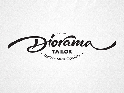 Diorama Tailor by Dalibor Momcilovic #lettering #branding #design #identity #logo #hand