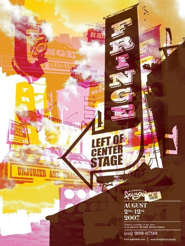 Fringe Festival. Graphic Design / Poster Design Inspiration #illustration #design #graphic #poster