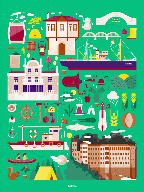 Turkey Tamer Köşeli #simple #illustration #geometry #modern