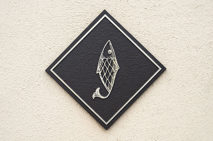 oxlot 9 metal signage - restaurant branding #branding #restaurant #identity #oxlot #signage #metal