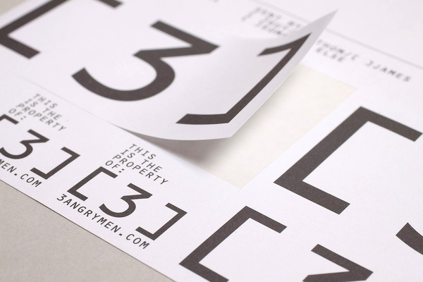Build - 3angrymen indentity #logo #paper #identity #typography