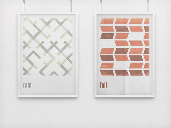 Minimal Retro Posters on the Behance Network #pattern #retro #vintage #poster #layout