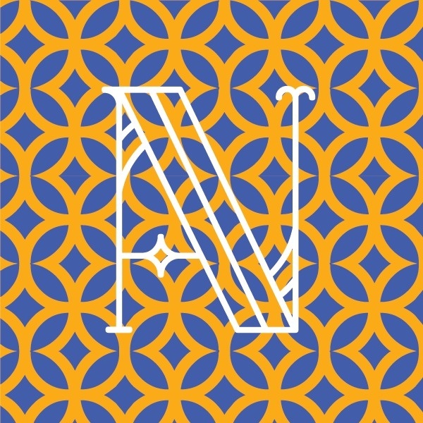 Drop caps and dutch patterns on west end girl #letters #letterer #yellow #letter #european #blue #dutch #typography