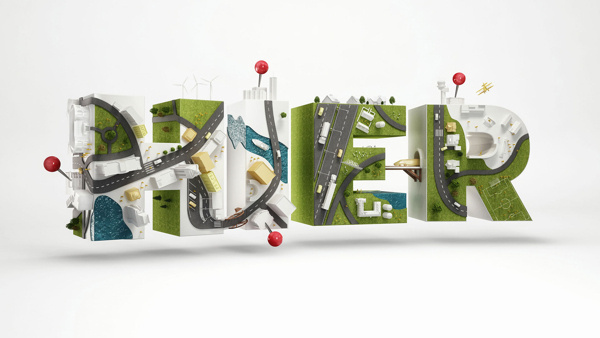 BASE steckt voller Möglichkeiten on Behance #type #3d