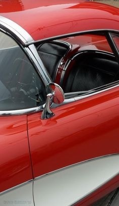 cherry, red, car, corvette