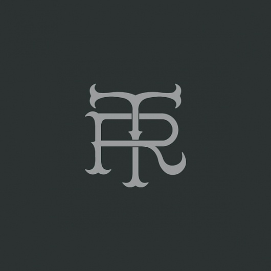 TR logo on the Behance Network #eight #identity #seven #logo #v7p8