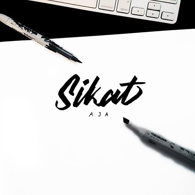 Sikat Aja #typography #hand #lettering