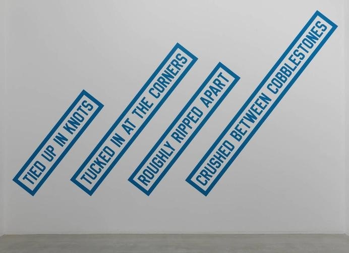a f a s i a: Lawrence Weiner #brutalist #brutalism