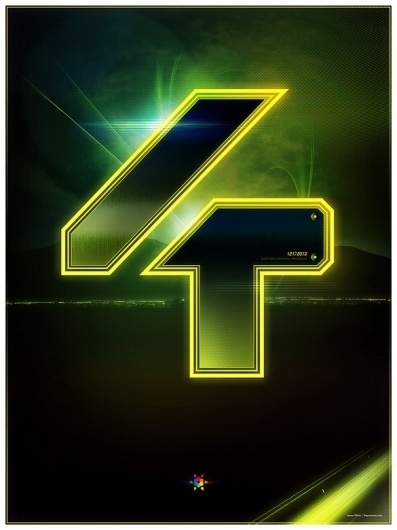 Tron Legacy countdown on the Behance Network #numbers #movies #posters