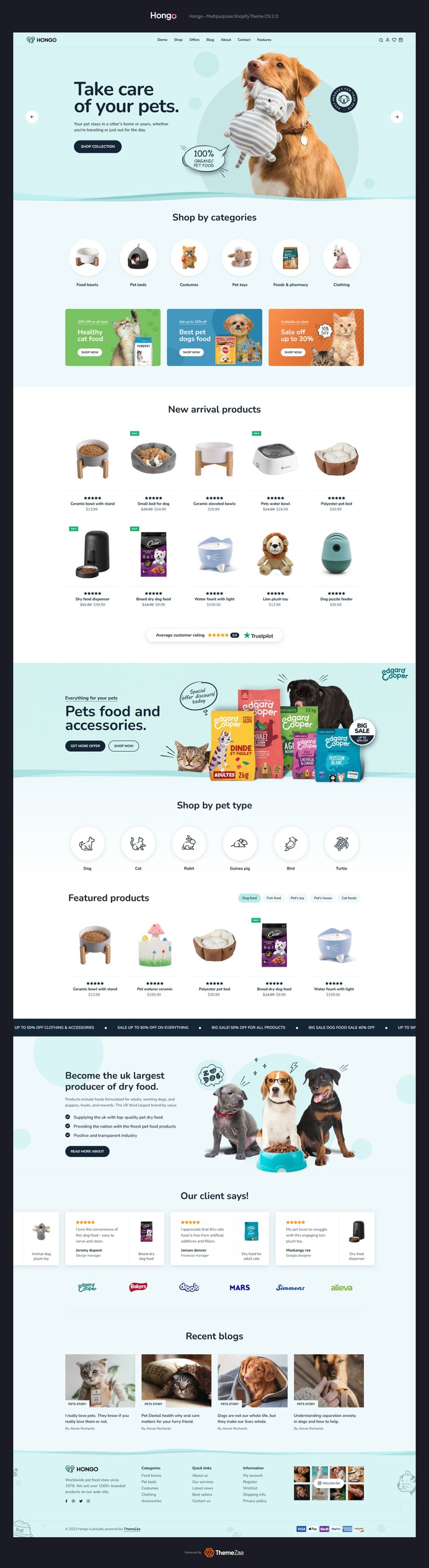 Step into the world of pet commerce with the #Hongo #Pet #Store #Shopify #theme. Designed to be your four-legged friends' digital haven, this theme encapsulates the essence of love and care for your beloved pets. With a harmony of style and functionality, it transforms your online pet store into a sanctuary for all things furry, feathered, and finned. From premium pet products to essential services, Hongo Pet Store is your gateway to a thriving online pet business. Embrace the warmth, shop the Hongo Pet Store theme, and let the tail-wagging begin.