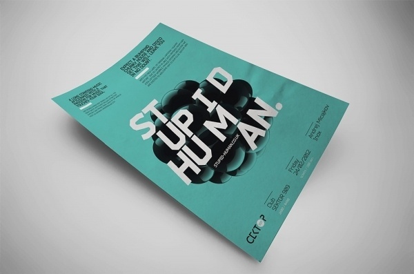 Stupid Human / Poster #fi #disco #sci #poster
