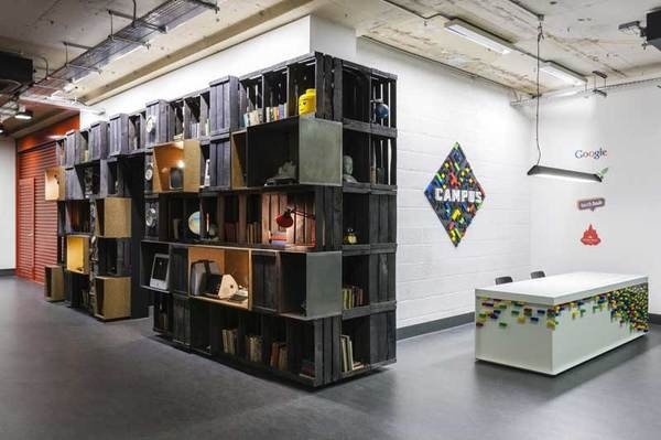 Google Campus, un garaje para crear sinergias entre start-ups » Blog del Diseño #space #furniture #google #shelves #cowork