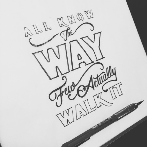 hand drawn typography by Jenna Bresnahan #type #typography #lettering #handtype #handdrawntype #handlettering #quote #customtype