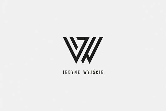 Jedyne WyjÅ›cie on the Behance Network #logo #minimal #typography