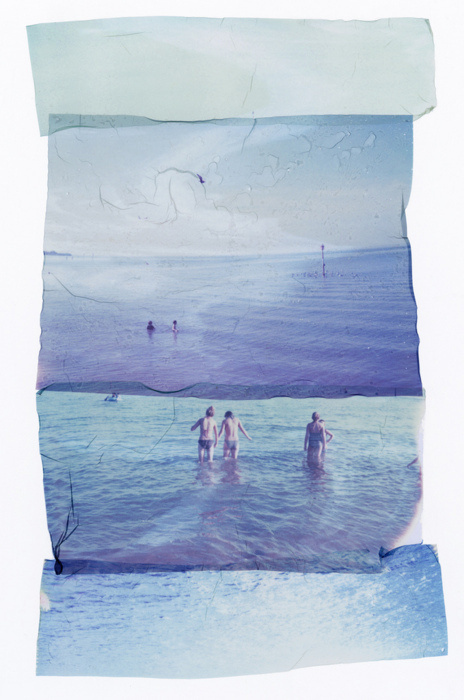 montage #beach #photo #people #sea #sky #paper #tactile