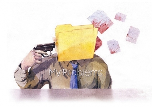 Dmitriy Rebus Larin | Art Sponge #rebus #my #paint #illustration #problems #dmitriy #larin