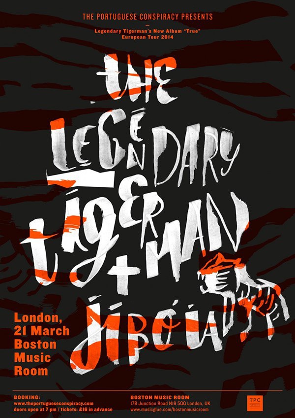 The Legendary Tigerman + Jibóia poster