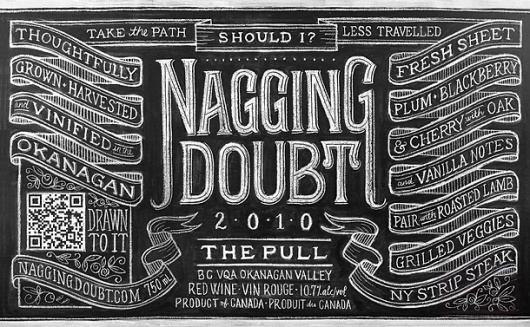The Case and Point | Dana Tanamachi for Nagging Doubt #dana #lettering #nagging #chalk #tanamachi #doubt