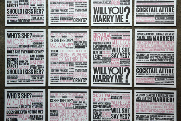 Brad #invite #marriage #invitation #letterpress #wedding