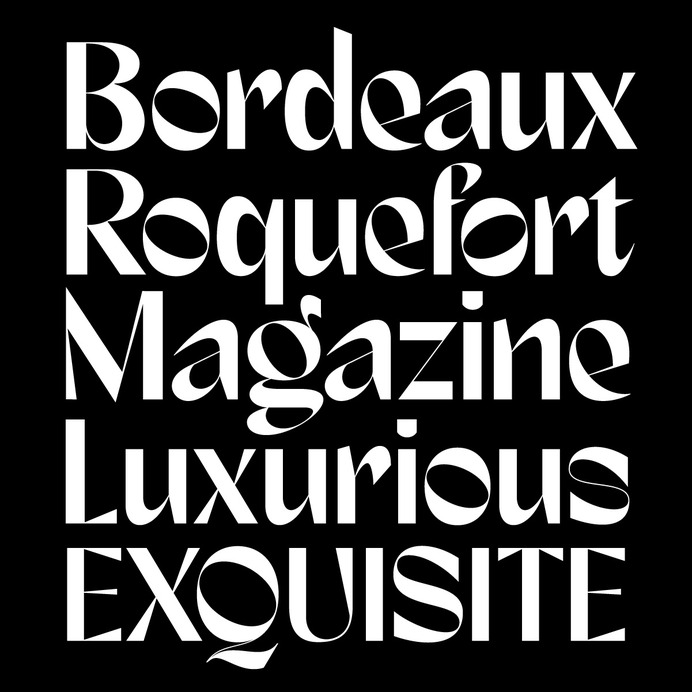 Marques, a brand new packaging typeface by Andrei Robu for www.typeverything.com