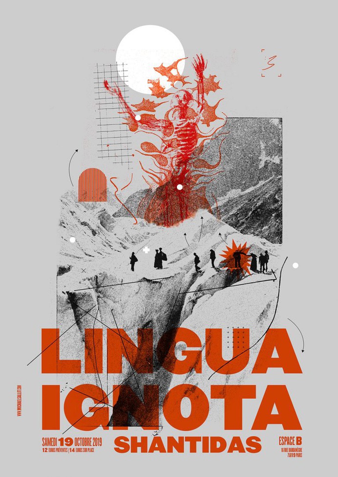 Lingua Ignota gig poster