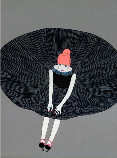 Party Dress print by Jennifer Davis #illustration #poster #party