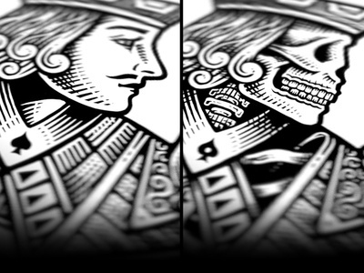 Dribbble - Life & Death by Bob Case #cards