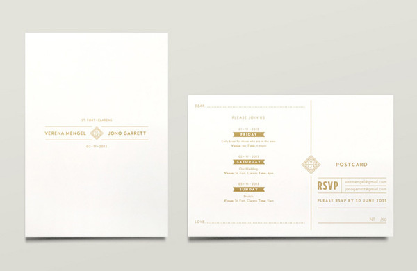 Jono Garrett: Wedding Materials / on Design Work Life #wedding