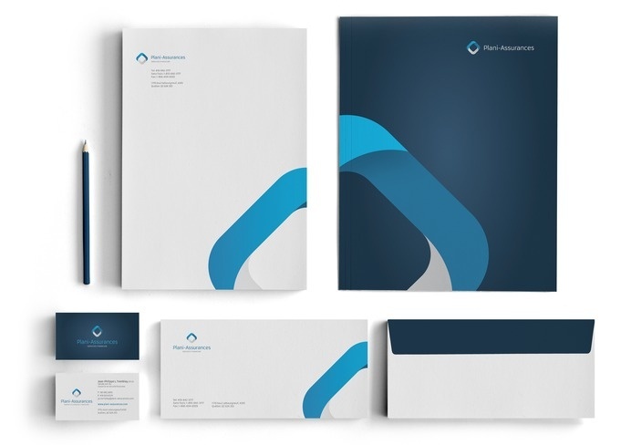 The work of Matthew Wahba #design #graphic #collateral #stationery #blue #letterhead
