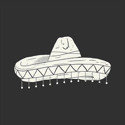 Illustration for tote bag #tote #bag #illustration #streetwear #sombrero #print #vintage #packaging #mexico #brand #identity #fashion