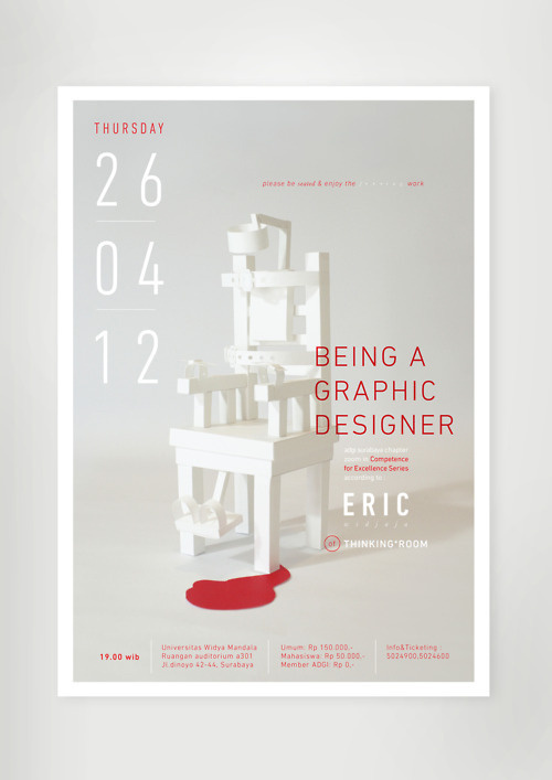 a poster for eric widjaja colloquium #type #poster #typography
