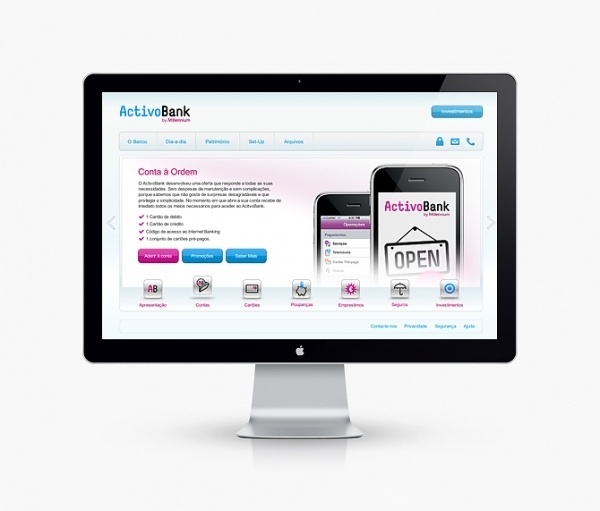 ActivoBank: by Millennium - Luís Oliveira - Graphic . Interactive Design #website